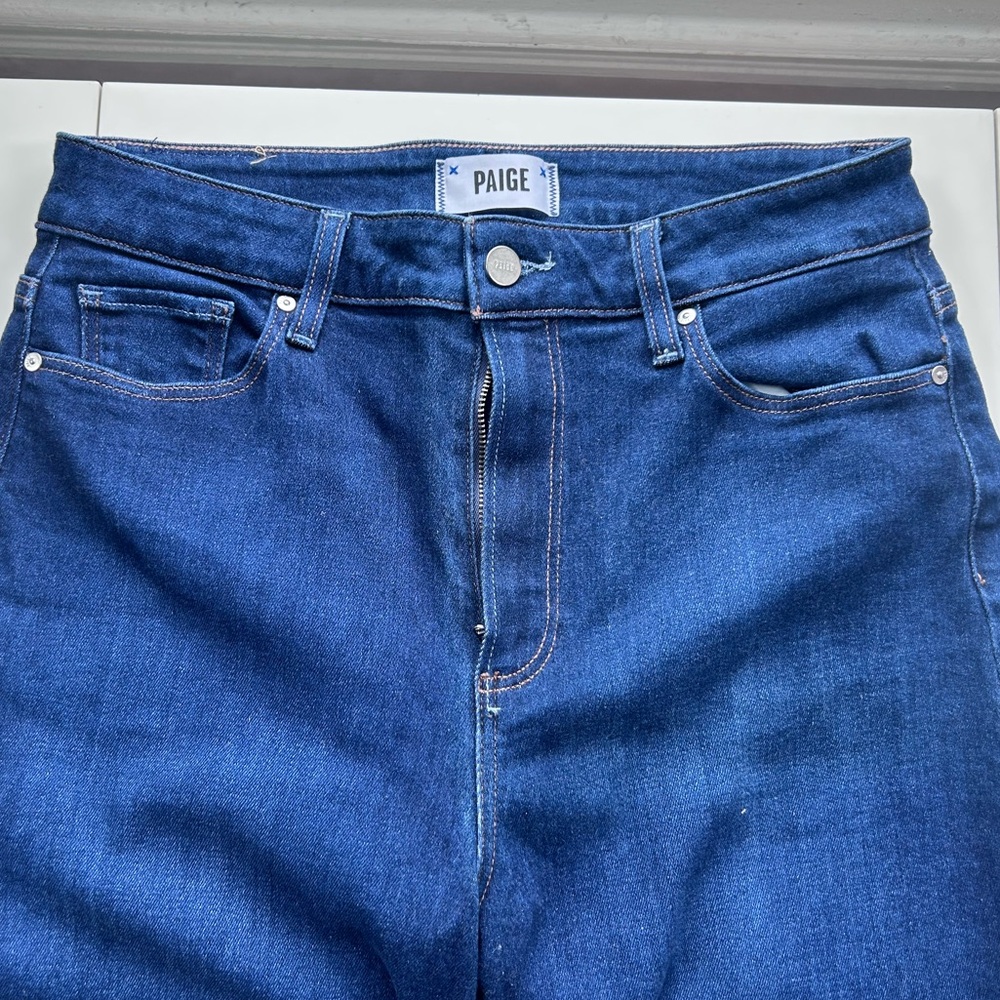 Paige ‘Anessa’ Wide Leg Crop Denim-size 30 - Picture 3 of 9